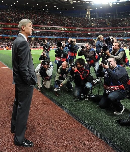Arsenal manager Arsene Wenger. Arsenal 6: 0 SC Braga, UEFA Champions League