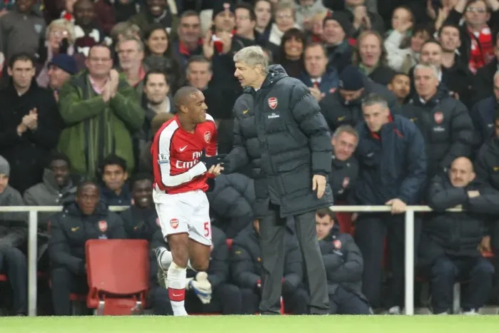 Framed Print : Arsenal manager Arsene Wenger congratulates Jay Simpson Framed Print : Arsenal manager Arsene Wenger congratulates Jay Simpson