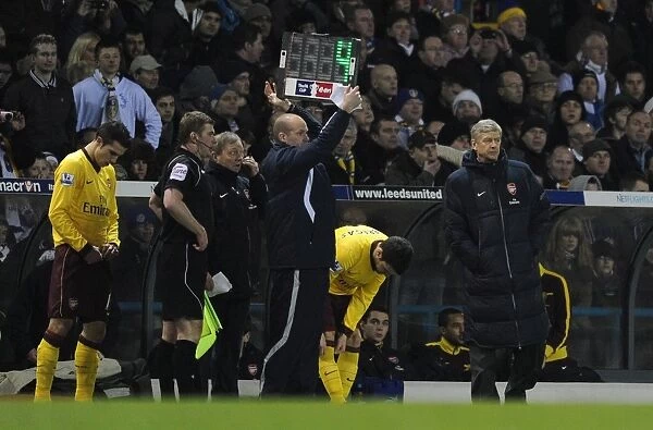 Arsenal manager Arsene Wenger. Leeds United 1: 3 Arsenal, FA Cup 3rd Round Replay