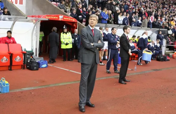 Framed Print : Arsenal manager Arsene Wenger. Sunderland 1: 0 Arsenal, Barclays Premier League Framed Print : Arsenal manager Arsene Wenger. Sunderland 1: 0 Arsenal, Barclays Premier League