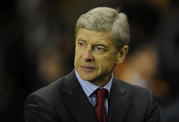 Arsenal manager Arsene Wenger. Wolverhampton Wanderers 0:2 Arsenal, Barclays Premier League