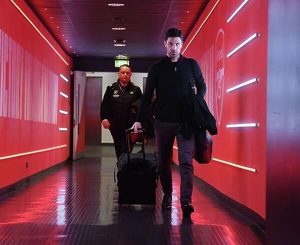 Arsenal Manager Mikel Arteta Arrives Ahead of Arsenal vs Crystal Palace Premier League Clash