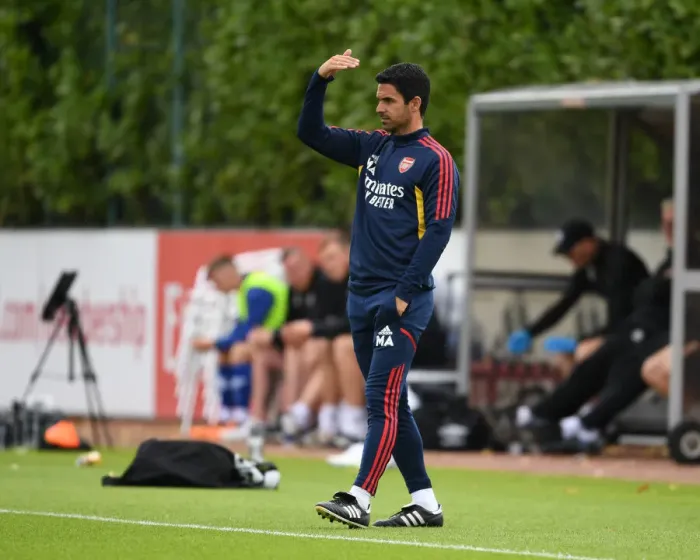 Framed Print : Arsenal Manager Mikel Arteta Leads Team in Pre-Season Friendly Against Ipswich Town Framed Print : Arsenal Manager Mikel Arteta Leads Team in Pre-Season Friendly Against Ipswich Town
