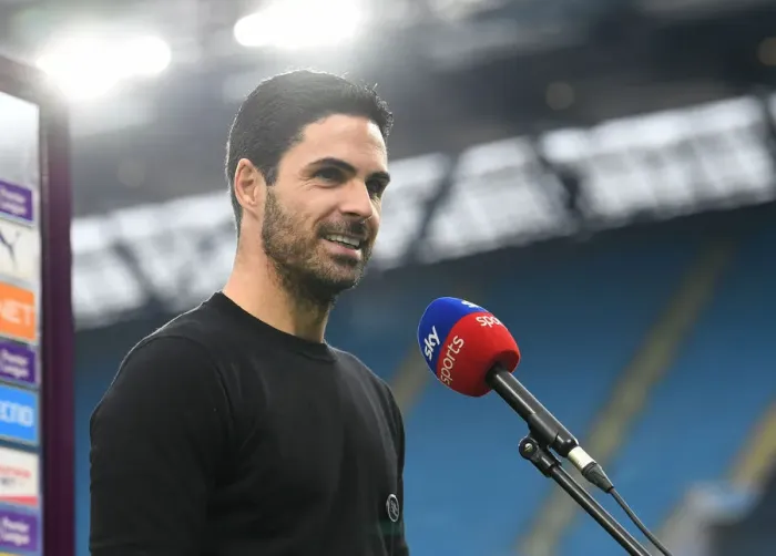 Framed Print : Arsenal Manager Mikel Arteta Previews Manchester City Showdown in Premier League Clash Framed Print : Arsenal Manager Mikel Arteta Previews Manchester City Showdown in Premier League Clash