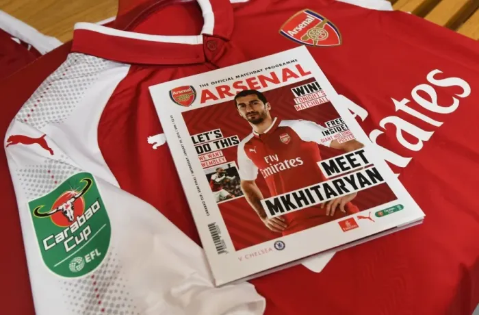 Framed Print : Arsenal Matchday Programme: Arsenal vs. Chelsea - Carabao Cup Semi-Final