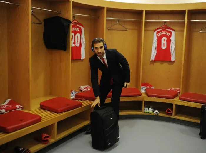 Framed Print : Arsenal: Mathieu Flamini's Pre-Match Focus in FA Cup Fifth Round vs Middlesbrough Framed Print : Arsenal: Mathieu Flamini's Pre-Match Focus in FA Cup Fifth Round vs Middlesbrough