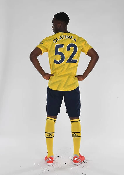 Arsenal New Signing James Olayinka at 2019-20 Photocall