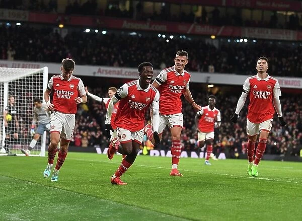 Arsenal: Nketiah Scores, Tierney and Xhaka Celebrate Double Delight vs West Ham (2022-23)