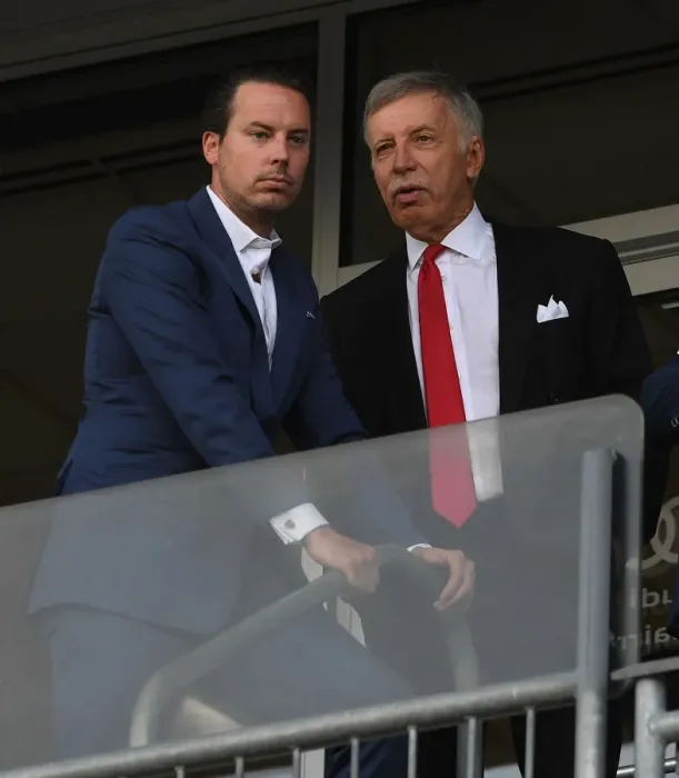 Framed Print : Arsenal Owners Stan and Josh Kroenke Prior to Colorado Rapids Match, 2019 Framed Print : Arsenal Owners Stan and Josh Kroenke Prior to Colorado Rapids Match, 2019