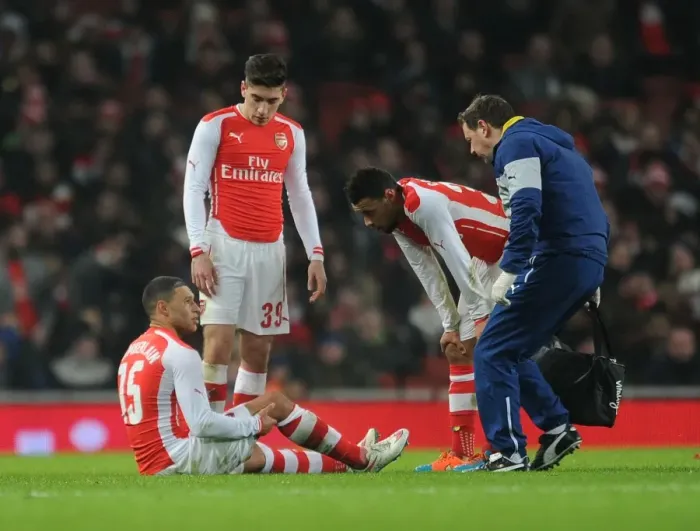 Framed Print : Arsenal: Oxlade-Chamberlain Seeks Medical Attention as Coquelin and Bellerin Look On During FA Cup Match vs Hull City Framed Print : Arsenal: Oxlade-Chamberlain Seeks Medical Attention as Coquelin and Bellerin Look On During FA Cup Match vs Hull City