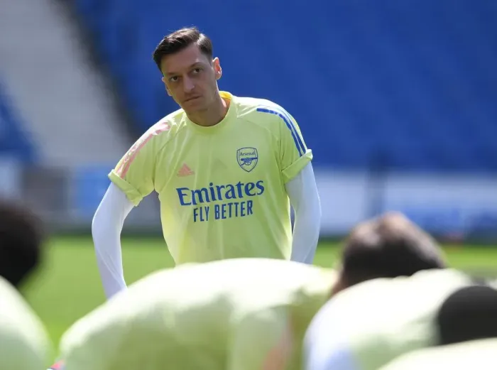 Framed Print : Empty Arsenal: Ozil's Silent Stand as Premier League Fights Covid-19 (Brighton vs Arsenal, 2019-2020) Framed Print : Empty Arsenal: Ozil's Silent Stand as Premier League Fights Covid-19 (Brighton vs Arsenal, 2019-2020)