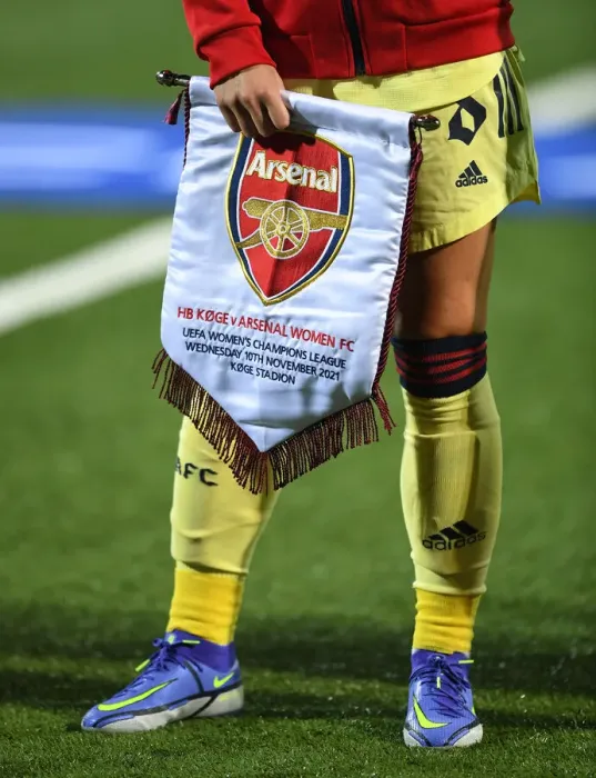 Framed Print : Arsenal Pennant Before HB Koge vs Arsenal WFC: UEFA Women's Champions League Group C Match