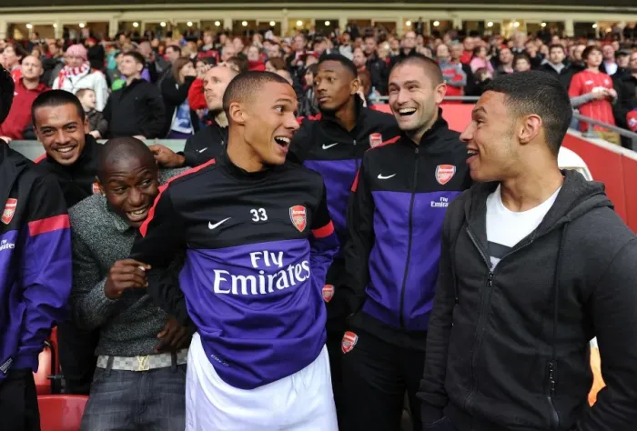 Framed Print : Arsenal Players during the 2012-13 Pre-Season Match against Southampton Framed Print : Arsenal Players during the 2012-13 Pre-Season Match against Southampton