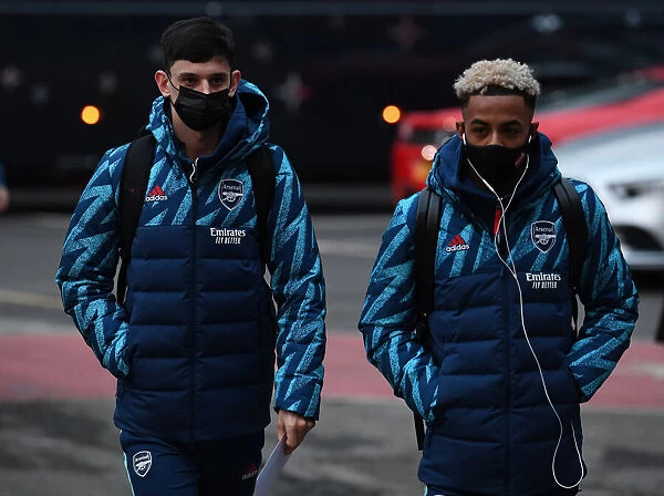 Arsenal Players Arrive at Nottingham Forest's City Ground for FA Cup Third Round Match