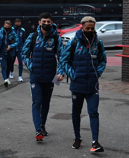 Arsenal Players Arrive at Nottingham Forest's City Ground for FA Cup Third Round Match