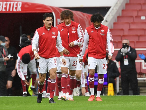 Arsenal Players Before Empty Emirates: Arsenal v Sheffield United, 2020-21 Premier League