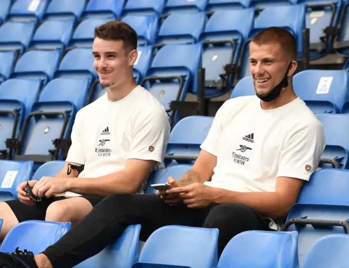 Framed Print : Arsenal Players James Hillson and Harry Clarke Prepare for Rangers Friendly Framed Print : Arsenal Players James Hillson and Harry Clarke Prepare for Rangers Friendly