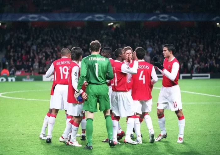 Framed Print : Arsenal players before the match Framed Print : Arsenal players before the match