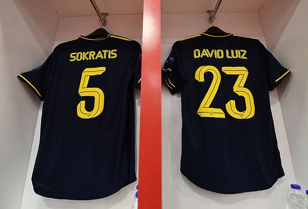 Arsenal Players Sokratis and David Luiz Prepare for Olympiacos Clash in UEFA Europa League
