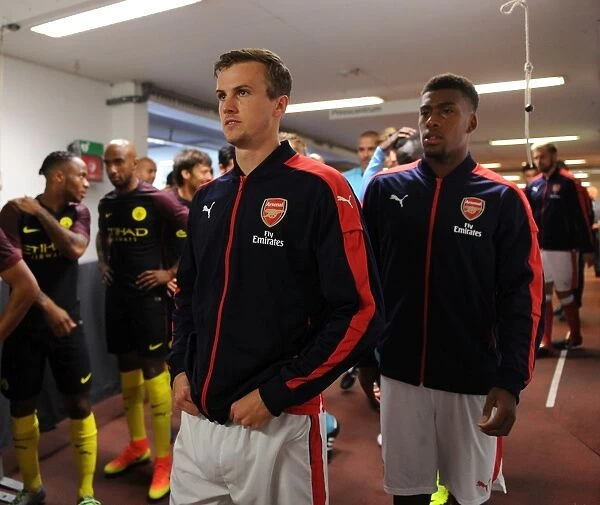 Arsenal Players in the Tunnel: A Moment of Focus before the 2016-17 Pre-Season Clash against Manchester City