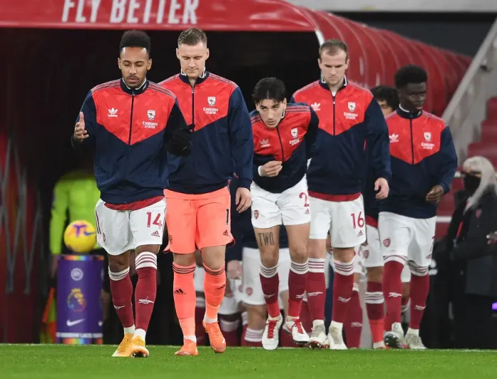 Framed Print : Arsenal Players Walk Out Before Arsenal vs Burnley, Premier League 2020-21 Framed Print : Arsenal Players Walk Out Before Arsenal vs Burnley, Premier League 2020-21
