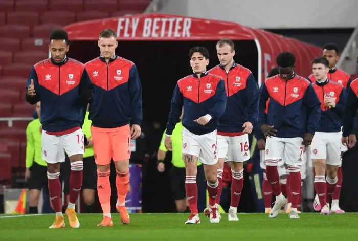 Framed Print : Arsenal Players Walk Out before Arsenal vs Burnley, Premier League 2020-21 Framed Print : Arsenal Players Walk Out before Arsenal vs Burnley, Premier League 2020-21