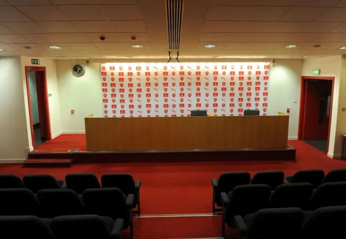 Framed Print : Arsenal Pre-Match Press Conference: Arsenal vs Manchester United (2014-15)