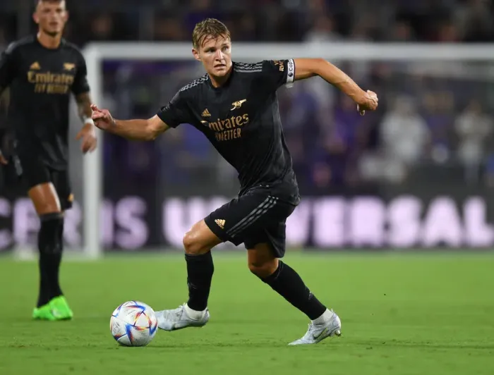 Framed Print : Arsenal in Pre-Season Action against Orlando City SC at Exploria Stadium (2022)