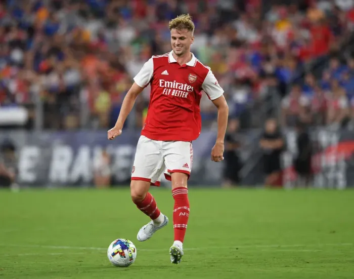 Framed Print : Arsenal in Pre-Season: Rob Holding Faces Off Against Everton in Baltimore