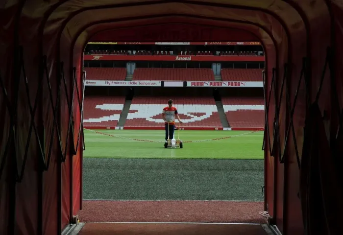 Framed Print : Arsenal: Preparing the Battlefield - Emirates Stadium (2014 / 15) Framed Print : Arsenal: Preparing the Battlefield - Emirates Stadium (2014 / 15)