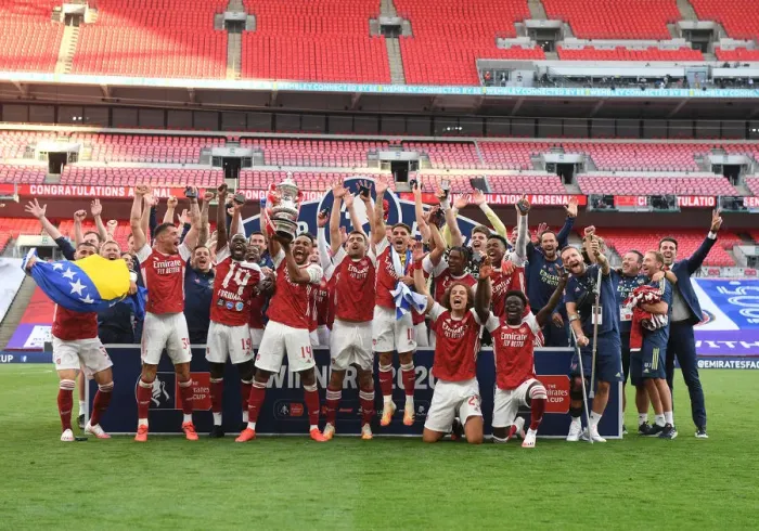 Arsenal Reclaim FA Cup Title Print - 2020 FA Cup Final. Art Prints