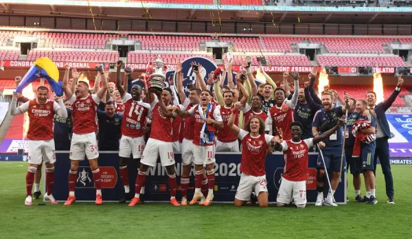 Arsenal Reclaim FA Cup Title Print - 2020 Final vs Chelsea. Art