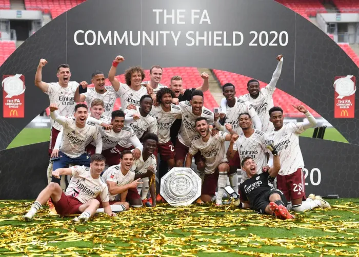 Framed Print : Arsenal Reclaims FA Community Shield: Victory over Liverpool