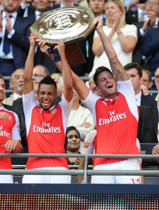 Framed Print : Arsenal Rejoice in Community Shield Triumph over Chelsea Framed Print : Arsenal Rejoice in Community Shield Triumph over Chelsea