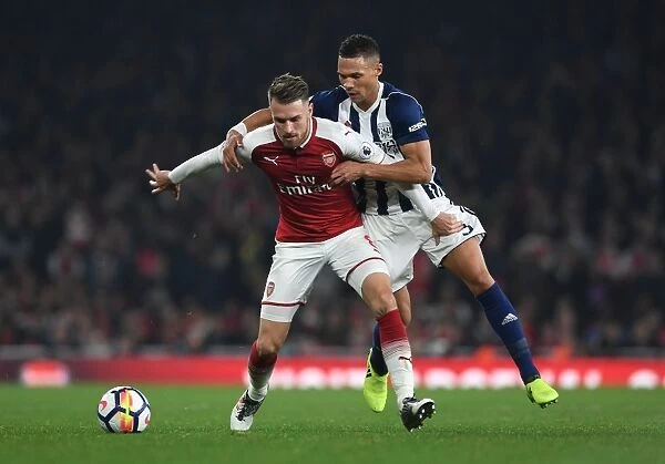 Arsenal Rivals: Ramsey vs. Gibbs in Intense Arsenal v West Bromwich Albion Clash (2017-18)