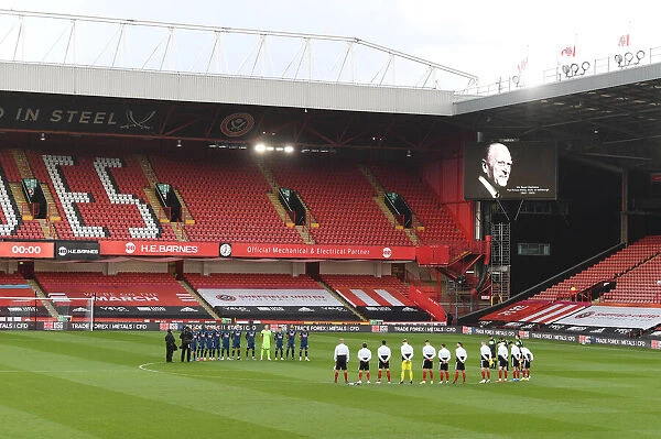 Arsenal and Sheffield United Honor Prince Philip: Silent Tribute at Empty Bramall Lane (Sheffield United v Arsenal, 2021-22 Premier League)