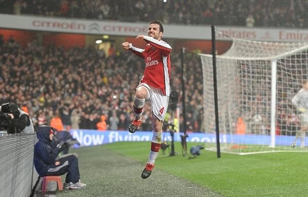 Arsenal Soars Ahead: Cesc Fabregas's Strike Gives Arsenal a 2-0 Lead Against West Ham United