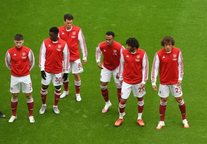 Framed Print : Arsenal Squad Aligns Before Arsenal v Sheffield United, Premier League 2020-21 Framed Print : Arsenal Squad Aligns Before Arsenal v Sheffield United, Premier League 2020-21