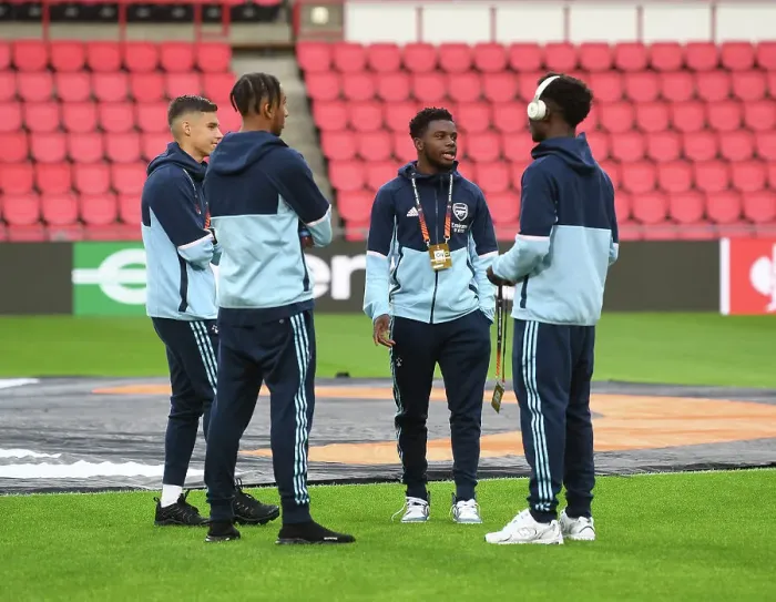Framed Print : Arsenal Squad Before Europa League Clash Against PSV Eindhoven, 2022-23 Framed Print : Arsenal Squad Before Europa League Clash Against PSV Eindhoven, 2022-23