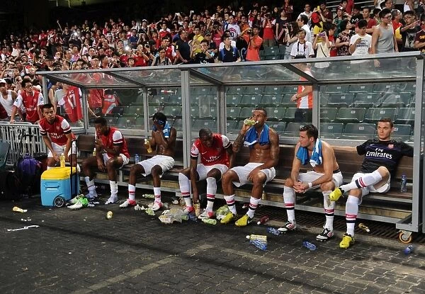 Arsenal Squad Gather After Kitchee FC Friendly Match, July 2012