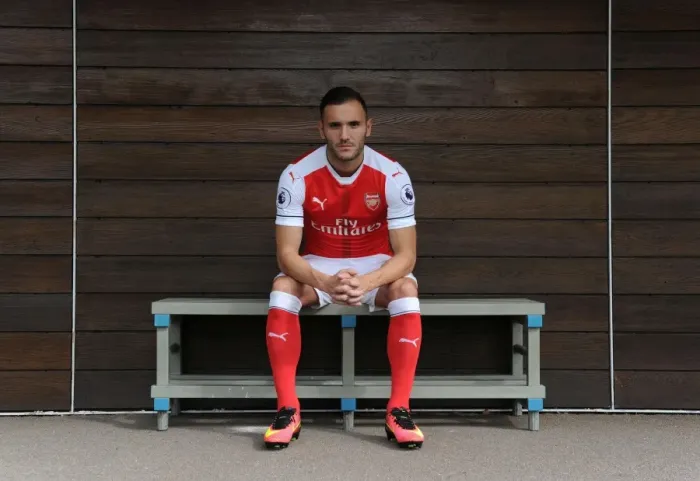Framed Print : Arsenal Squad: Lucas Perez at 2016-17 Season Photocall Framed Print : Arsenal Squad: Lucas Perez at 2016-17 Season Photocall