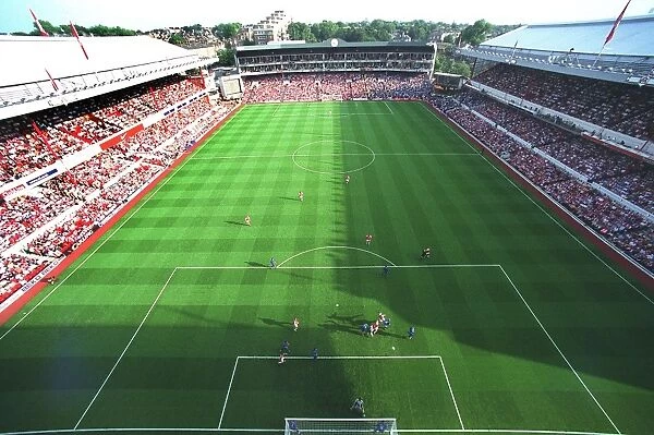 Arsenal Stadium during the match. Arsenal 2: 0 Birmingham City. The F