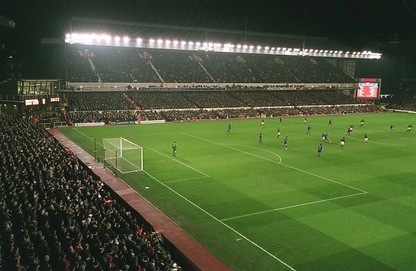 Arsenal Stadium during the match, photographed from the South East corner