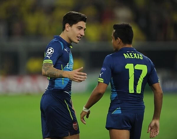 Arsenal Stars Hector Bellerin and Alexis Sanchez: United Before Champions League Clash Against Borussia Dortmund