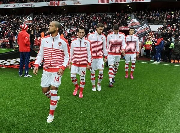 Arsenal Starters: Walcott, Cazorla, Ramsey, Giroud, Ozil - Arsenal v Aston Villa, Premier League 2014-15