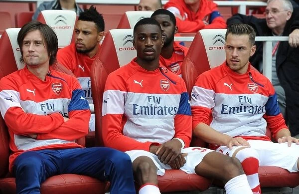 Arsenal Subs: Rosicky, Ajayi, Ramsey (Arsenal v Hull City, 2014-15)