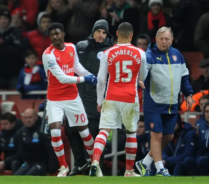 Framed Print : Arsenal Substitution: Ainsley Maitland-Niles Replaces Alex Oxlade-Chamberlain vs Newcastle United (2014 / 15) Framed Print : Arsenal Substitution: Ainsley Maitland-Niles Replaces Alex Oxlade-Chamberlain vs Newcastle United (2014 / 15)