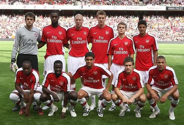 Arsenal team. Arsenal 0:1 Juventus, Emirates Cup, Emirates Stadium, London, 2 / 8 / 2008