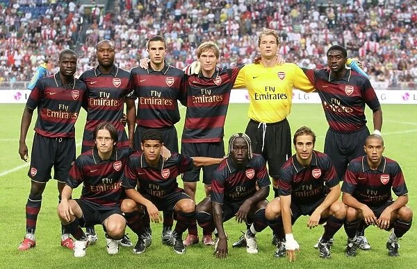The Arsenal team. Ajax 0:1 Arsenal. Ajax ArenA