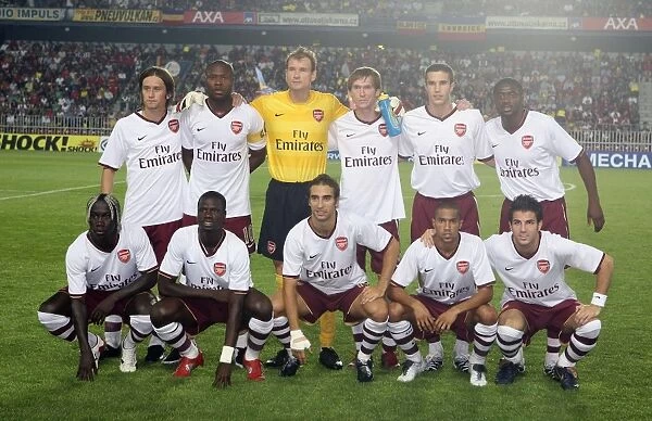 The Arsenal team. Sparta Prague 0:2 Arsenal, Champions League Qualifier, 1st leg